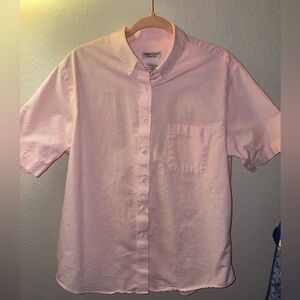 Cabin Creek Light Pink Casual Button Down Shirt